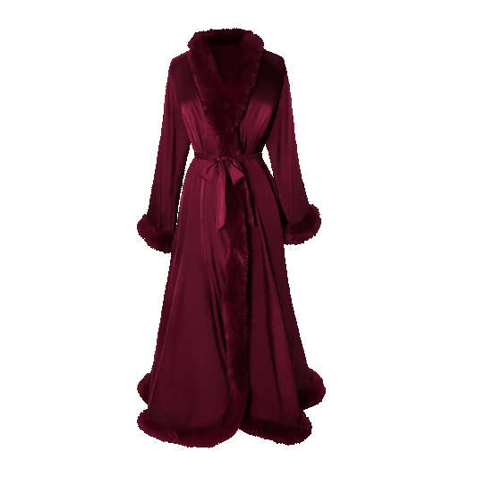 Renaissance Satin Robe Cherry Wine Beyoncé Official Limited Merch