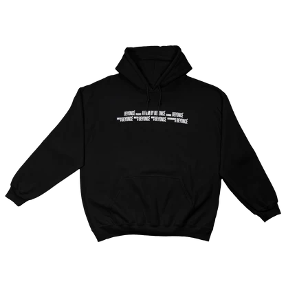 Black hoodie back with bold red “I’m That Girl” statement graphic print